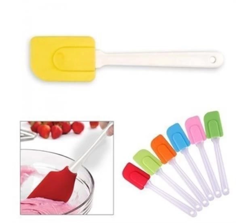 Dekoratif Renkli Silikon Spatula Pratik Sevimli Spatula Kaşık