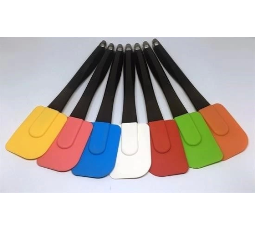 Dekoratif Renkli Silikon Spatula Pratik Sevimli Spatula Kaşık