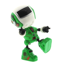 Dekoratif Sesli Işıklı Mini Sevimli Yeşil Robot