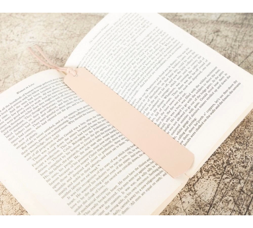 Deri Kitap Ayracı, Pudra Deri Kitap Ayracı, Pudra