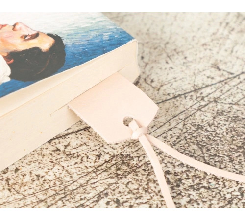 Deri Kitap Ayracı, Pudra Deri Kitap Ayracı, Pudra