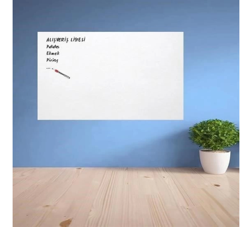 Ders Çalışma Yazı Tahtası Manyetik Duvar Stickerı 100x60 cm Ders Çalışma Yazı Tahtası Manyetik Duvar Stickerı 100x60 cm