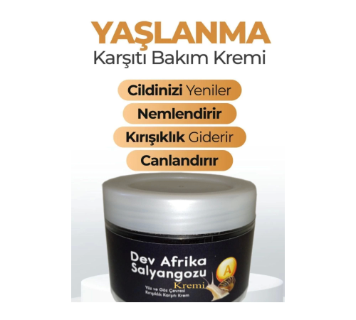 Dev Arfrika Salyangozu Kırşıklık ve Yaşlılık Karşıtı Mucize Bakım Kremi 100 x 3 adet Dev Arfrika Salyangozu Kırşıklık ve Yaşlılık Karşıtı Mucize Bakım Kremi 100 x 3 adet