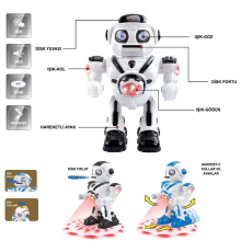 DF-6022 IŞIKLI VE MÜZİKLİ DİSK ATAN UZAYLI ROBOT
