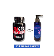 Diagra Max Erkek Performans Geliştirici 30'lu Takviye + Etkili  İstekli Arttırıcı Krem 125 ML