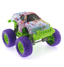 Die Cast Batik Desenli Mor Teker Araba