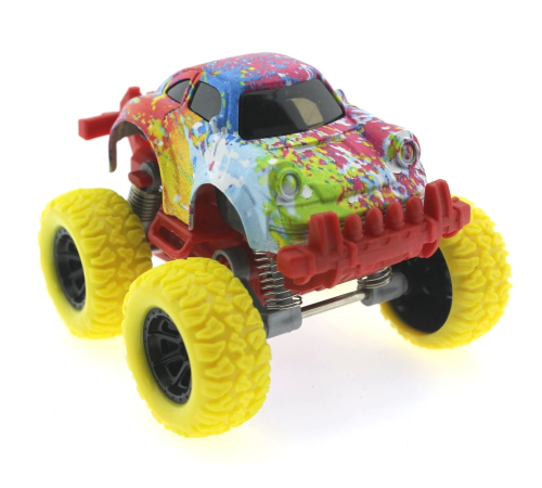 Die Cast Batik Desenli Sarı Teker Araba