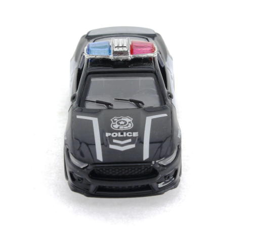 Die Cast Çek Bırak Metal Siyah Polis Arabası