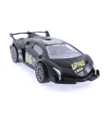 Die Cast Çek Bırak Metal Siyah Yarış Arabası 86