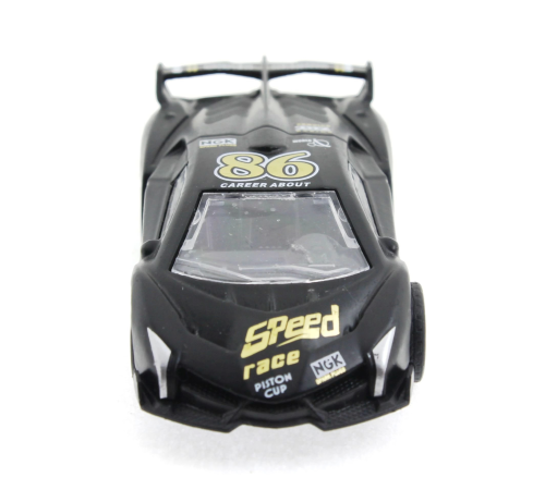 Die Cast Çek Bırak Metal Siyah Yarış Arabası 86