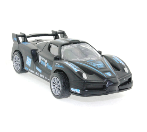 Die Cast Çek Bırak Metal Siyah Yarış Arabası 88