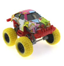 Die Cast Çizgi Film Desenli Sarı Teker Araba