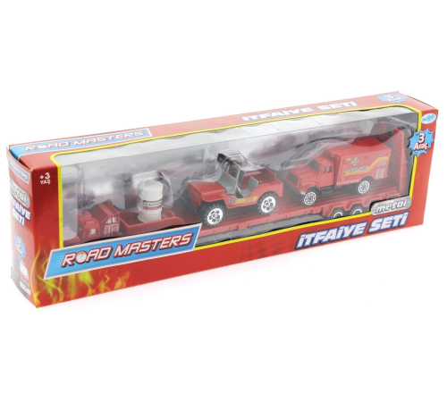 Die Cast Metal Tırlı ve Jeepli İtfaiye Seti
