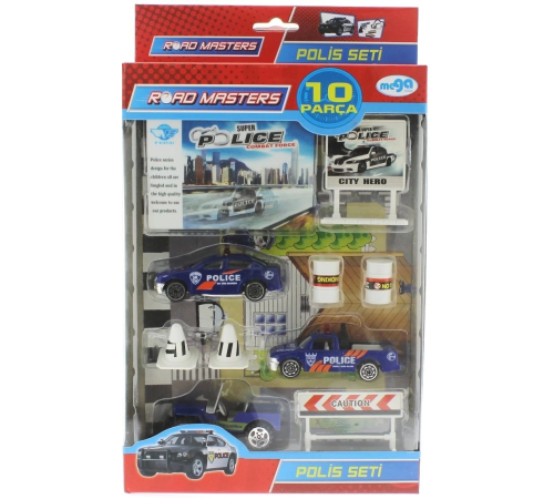 Die cast Polis Seti 10 Parça