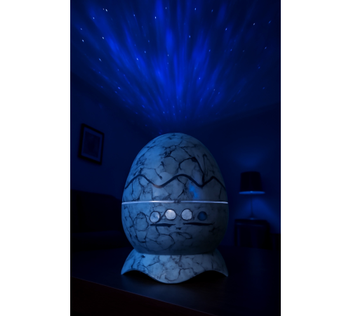 Dinozor Yumurtası Gece Masa Lambası Bluetooth Hoparlör Fm Radyo Led Lamba Galaxy Projektör Led Işık