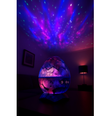 Dinozor Yumurtası Gece Masa Lambası Bluetooth Hoparlör Led Lamba Galaxy Projektör Led Işık