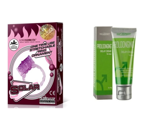 Doc Johnson Proloonging Krem + Solar Halka Set