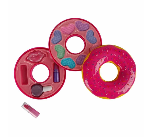Donut Şekilli 2 Katlı Makyaj Güzellik Seti Donut Şekilli 2 Katlı Makyaj Güzellik Seti