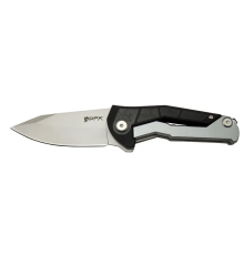 DpxGear Sugga 915B BK Siyah &amp;amp; Beyaz Kamp / Outdoor Çakı 17,5cm - Yarı Otomatik, Kemerlikli, Kutulu