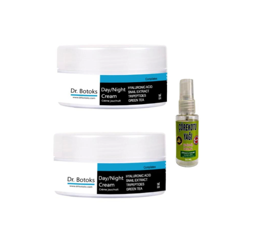 Dr Bot.oks Yaslanma Karşıtı Yüz Bakım Kremi 50 ml x 2 adet+Vücut Sızıları İçin Çörek Otu 30 ml Dr Bot.oks Yaslanma Karşıtı Yüz Bakım Kremi 50 ml x 2 adet+Vücut Sızıları İçin Çörek Otu 30 ml