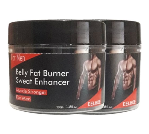 Eelhoe 2li Adet Belly Fatburner Sweat Enhancer Erkeklere Özel Yağlara Parçalayıcı Kas Şekillendirme Kremi YCML2-2:0387 100 ml