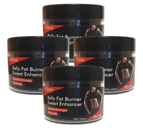 Eelhoe 4lü Adet Belly Fatburner Sweat Enhancer Kadınlara Özel Yağlara Parçalayıcı Kas Şekillendirme Kremi TVIPOF-92-4:0426 100 ml