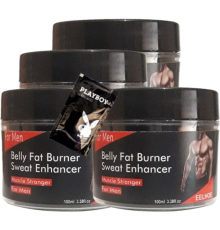 Eelhoe 4x Adet Belly Fatburnes Sweat Enhancer Erkeklere Özel Yaglari Parcalama Şekillikas Kremi XTIME22-2:0425 + 1 Adet Jel He.diye