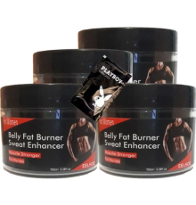 Eelhoe 4x Adet Belly Fatburnes Sweat Enhancer Kadınlara Özel Yaglari Parcalama Şekillikas Kremi XTIME22-2:0426 + 1 Adet Jel He.diye