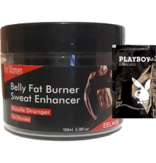 Eelhoe Belly Fatburner Sweat Enhancer Kadınlara Özel Gereksiz Yağlara Kas Şekillendirme Kremi LFHX0127 100 ml + 1 Adet Jel Hediye