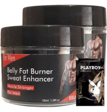 Eelhoe DOLCER2-2:0387 2li Birden Belly Fat Burner Sweat Enhancer Erkeklere Özel Yağlara Parçalayıcı Kas Şekillendirme Kremi + 1 Hediy.e Jel
