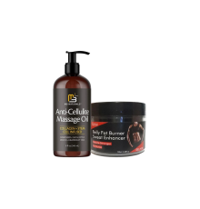 Eelhoe Kadınlar İçin Yağları Yakmaya Kas Yapmaya Krem 100 ml + Anti-Cellulite Massage Oil Selülitlere Karşı 240 ml Masaj Yağı