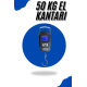 El Kantarı Dijital El Terazisi 50 Kg Kapasiteli LCD Ekranlı