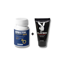 Erectin Max Natural Pen1s Boyutlandırıcı Performans Takviyesi 30'lu + Etkili  Kayganlaştırıcı 50 ml