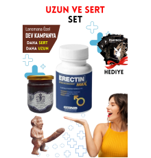 Erectin Max XXL+ Baron Macun Sertleştiricili Geciktiricili Etkili Erkek Performans Arttırıcılı Set