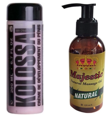 Erkek Genital Kremi 200 Ml. + Masaj Yağı