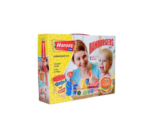 ERN-538 Heroes Hamburger Oyun Hamuru Seti ERN-538 Heroes Hamburger Oyun Hamuru Seti