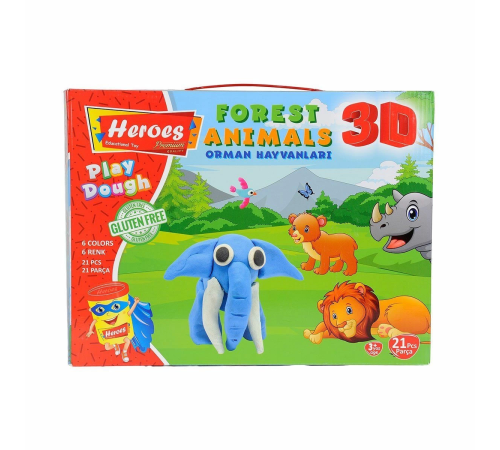 ERN-571 Heroes 3D Orman Hayvanları Seti ERN-571 Heroes 3D Orman Hayvanları Seti