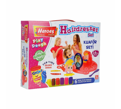 ERN-576 Heroes Kuaför Oyun Hamuru Seti ERN-576 Heroes Kuaför Oyun Hamuru Seti