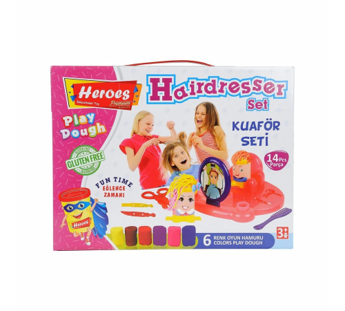 ERN-576 Heroes Kuaför Oyun Hamuru Seti ERN-576 Heroes Kuaför Oyun Hamuru Seti