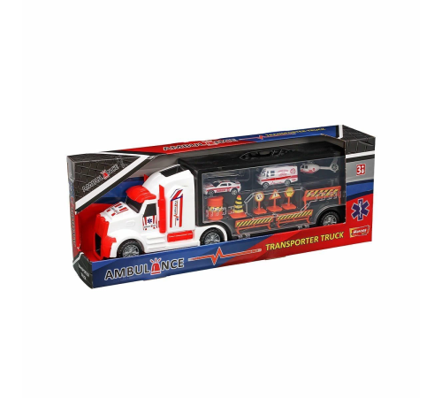 ERN-877 Heroes Toys Çantalı Ambulans Taşıyıcı Tır Seti - Eren Oyuncak ERN-877 Heroes Toys Çantalı Ambulans Taşıyıcı Tır Seti - Eren Oyuncak