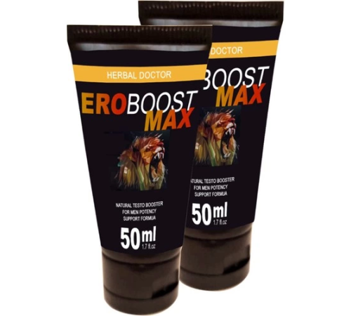 Eroboost Max 2 Adet Testo 50 ml Cream Boyut Harici Uygulama Kremi FACTOR-9-0314
