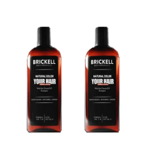 Eurorganiq Brickell Erkeklere Özel Saç, Sakal Beyazlık Giderci ve Renklendirci Şampuan 300ml X2 ADET