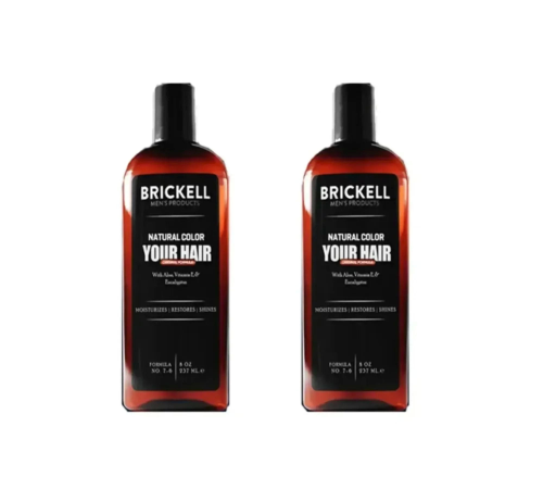 Eurorganiq Brickell Erkeklere Özel Saç, Sakal Beyazlık Giderci ve Renklendirci Şampuan 300ml X2 ADET