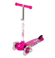 Evo Işıklı Move N Groove Pembe Üç Tekerlekli Scooter