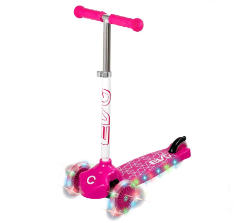 Evo Işıklı Move N Groove Pembe Üç Tekerlekli Scooter