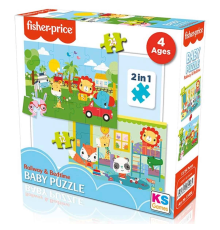 Fisher Price Baby Railway & Bedtime 2’si 1 Arada Puzzle