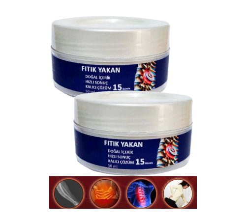 Fıtık Yakan Sırt Bel Adale İskelet Harici Uygulama Masaj Bakım Kremi 50 ml x 2 adet Fıtık Yakan Sırt Bel Adale İskelet Harici Uygulama Masaj Bakım Kremi 50 ml x 2 adet