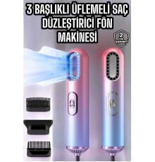 Fön Makinesi Üç Başlıklı Seyahat Tipi Taşınabilir Kablolu Saç Kurutma Makinesi