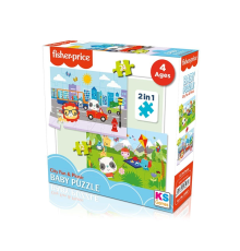 FP 13407 Fisher Price Baby Puzzle City Fun Picnic 2In1