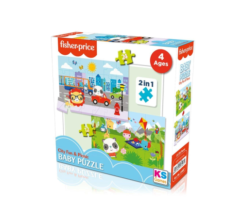 FP 13407 Fisher Price Baby Puzzle City Fun Picnic 2In1 FP 13407 Fisher Price Baby Puzzle City Fun Picnic 2In1